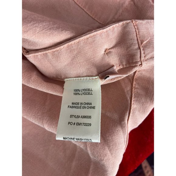 Side Stitch Size Medium Womens Hi Low Peach Sleeveless tank Top - Picture 6 of 7